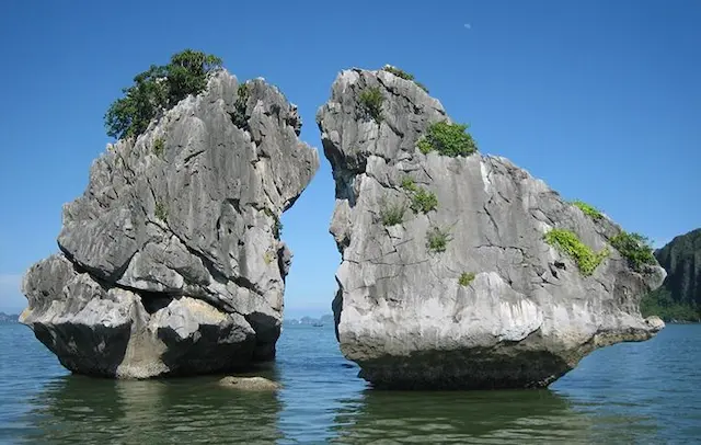 Đảo Gà Chọi được coi là biểu tượng của Hạ Long